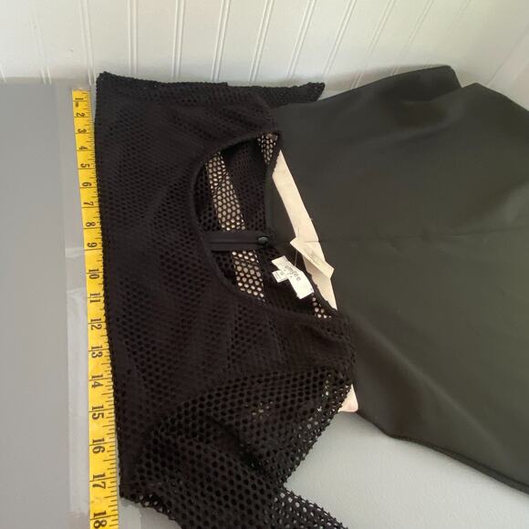 Umgee Womens Gothic Grunge Mini Dress Size M Mesh Sleeve Skater Preppy New - Picture 6 of 9